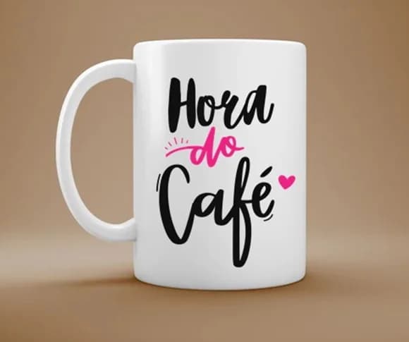 Caneca Hora do Café - Paixão Por Café e Estilo