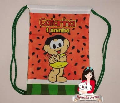 Mochila de Tecido Personalizada Melancia