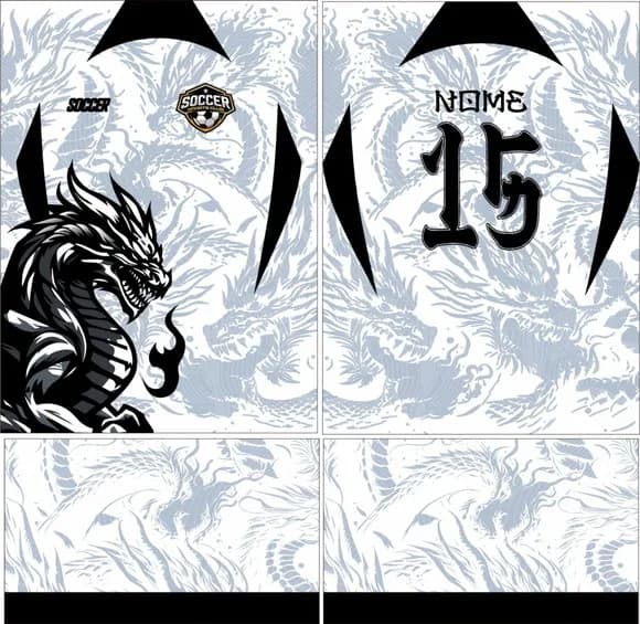 Arte Vetor Camisa Interclasse Dragão Mod-194