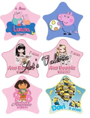 Tubete Estrela Personalizado