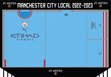 Vetor Da Camisa Do Manchester City 2022/2023