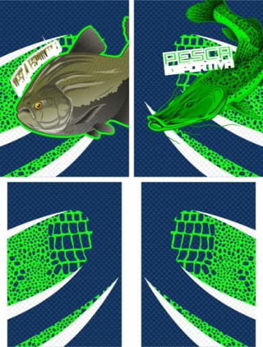 Arte Vetor Camisa Pesca-mod-0203