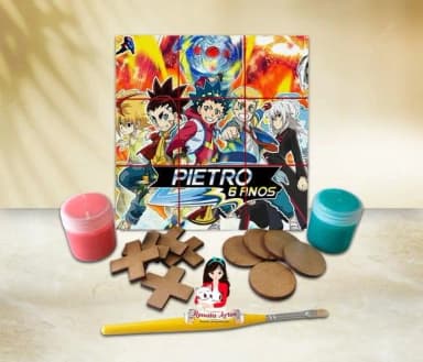 Jogo da Velha com Tinta Personalizado Beyblade