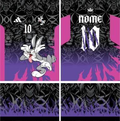 Arte Vetor Camisa Interclasse Pernalonga Mod-718