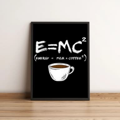 Quadro energia do café em fórmula engraçada 54