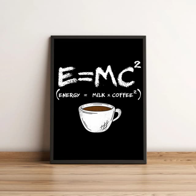 Quadro energia do café em fórmula engraçada 54