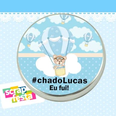 Latinha Chá de Bebê Latinhas Urso Baloeiro