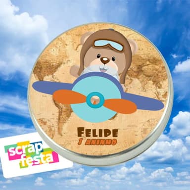 Latinhas Personalizadas Festa Aviador