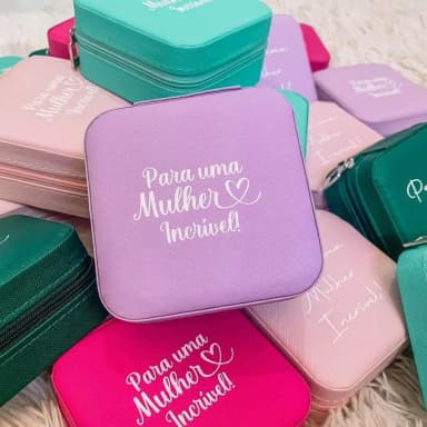 Porta Joias Personalizado Dia da Mulher, 15 Anos, Madrinhas