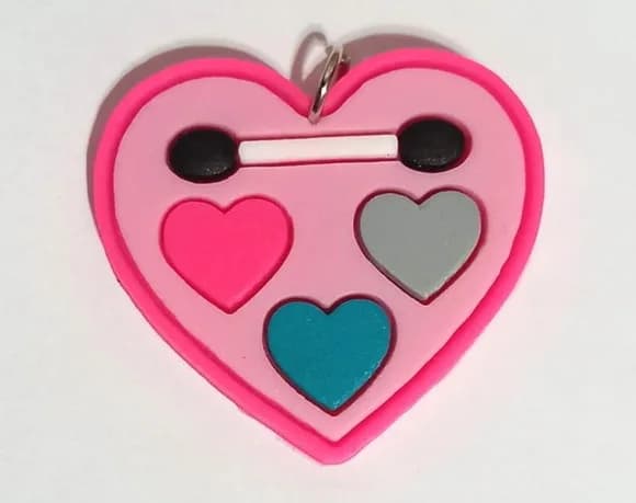 Pingente Maquiagem da Barbie Emborrachado - 6 Unidades