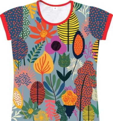 Camiseta Infantil Feminina Jardim