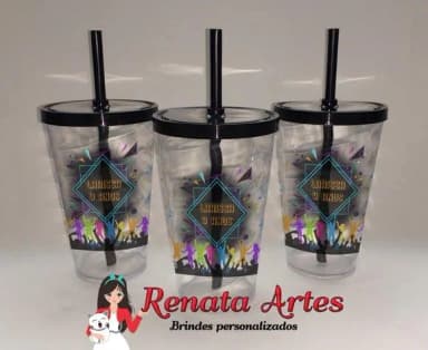 Copo com Canudo 500ml Balada
