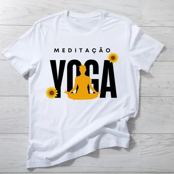 Camiseta Meditação Yoga - Paz e Equilíbrio