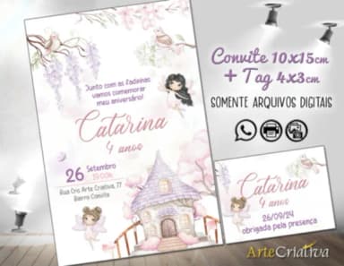 Convite Digital C/tag Jardim das Fadas 11