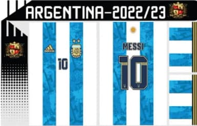 Vetor Camisa Do Argentina Personalizada 2022