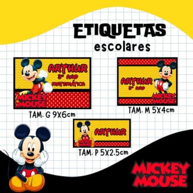 60 Etiquetas Escolares