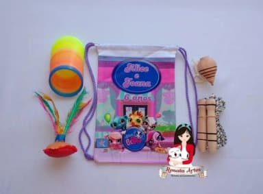 Mochila Boa Infância Tema Littlest Pet Shop