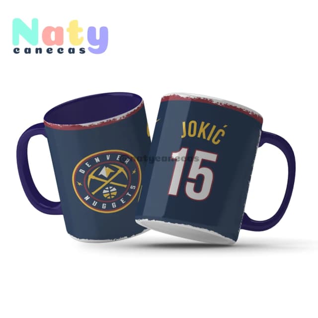 Caneca NBA Denver Personalize com Nome e Número