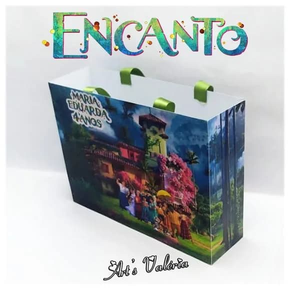 Sacolinha Grande Encanto - 20cm x 15cm x 5,5cm