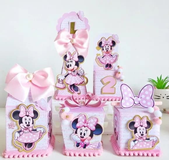 Kit Luxo Festa Minnie Rosa - 25 Peças