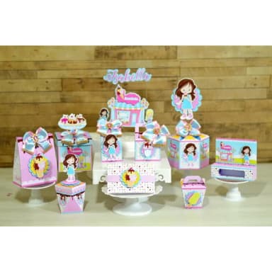 Kit 60 Lembrancinhas Confeitaria