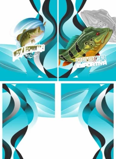 Arte Vetor Camisa Pesca-mod-0206