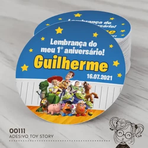 Adesivo Redondo Toy Story - 00111