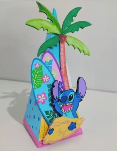 Caixa Pirâmide Stitch