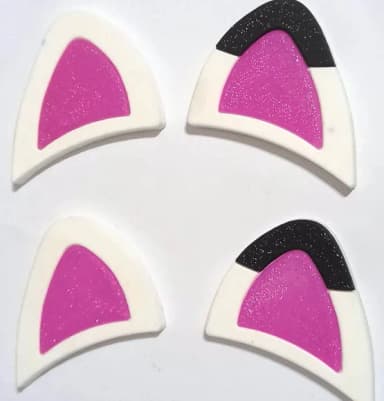 Orelhas Gabbi para Tiara Emborrachados - 2 Pares