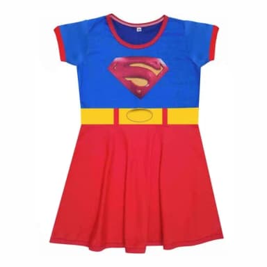Vestido Infantil Super Girl