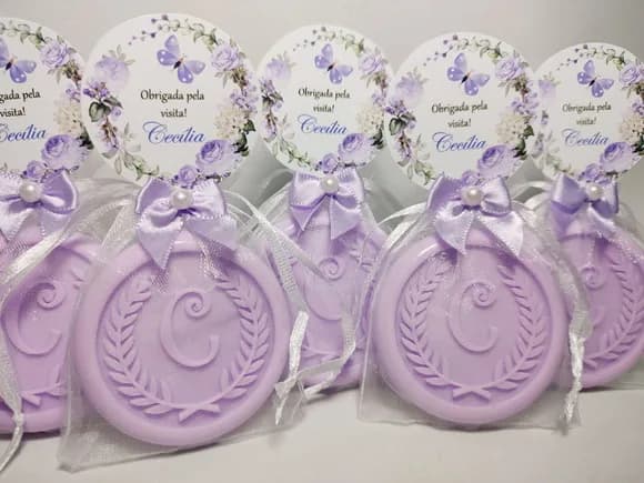 Lembrancinha Maternidade, Sabonete Letra Personalizada