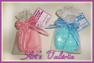 Sachet de Sabonetes Pezinhos com Laço