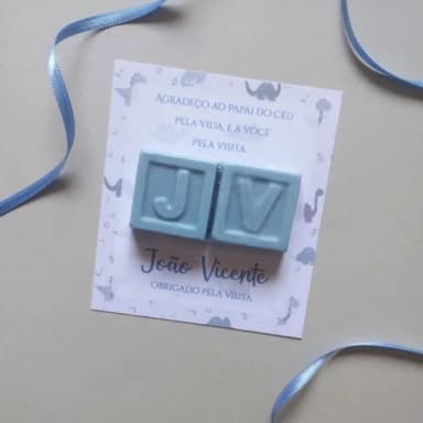 Card Sabonete Letras 2,8 cm (2 Letras)