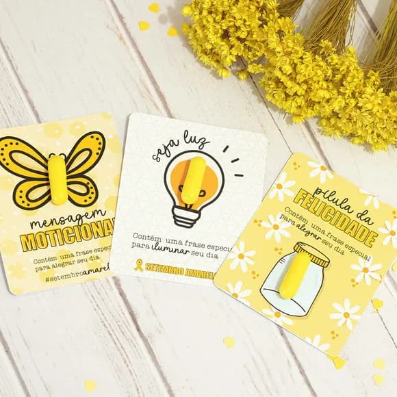 Cápsula de Motivação (cápsula Incolor) - Setembro Amarelo