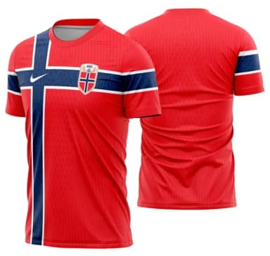 Arte Vetor Camisa Noruega Titular 2026