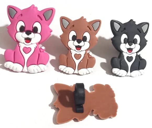 Ponteira P/lápis Gatinhos Variados- 6 Unidades