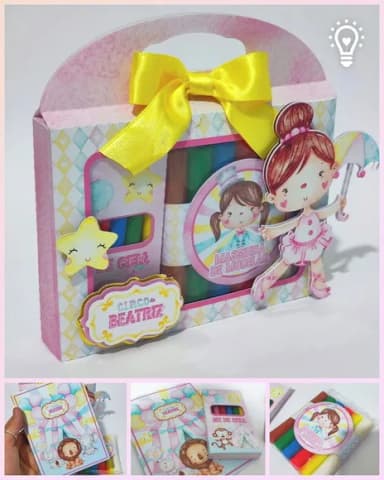 Kit Maleta Massinha Bailarina - Qualquer Tema
