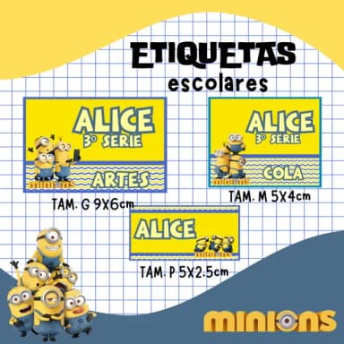 60 Etiquetas Escolares