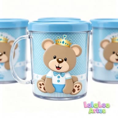Caneca Ursinho Príncipe Personalizada