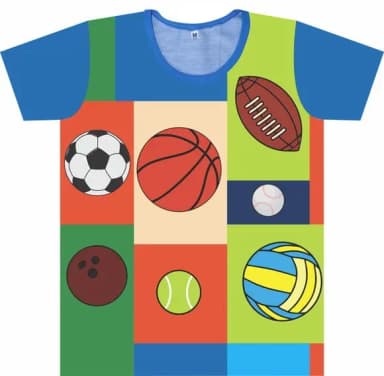 Camiseta Infantil Bolas