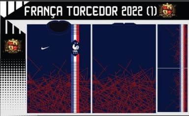 Vetor Da Camisa França Torcedor 2022 (1)