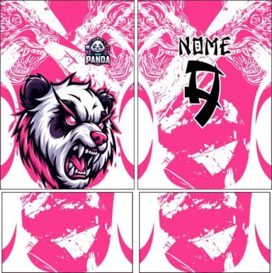 Arte Vetor Camisa Interclasse Panda 300