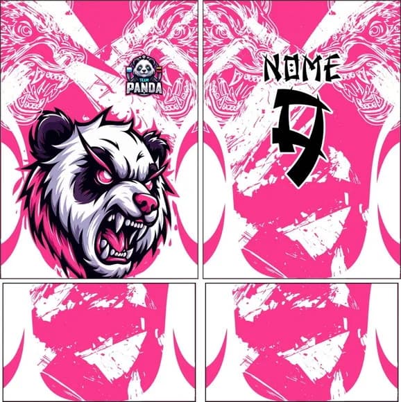 Arte Vetor Camisa Interclasse Panda 300