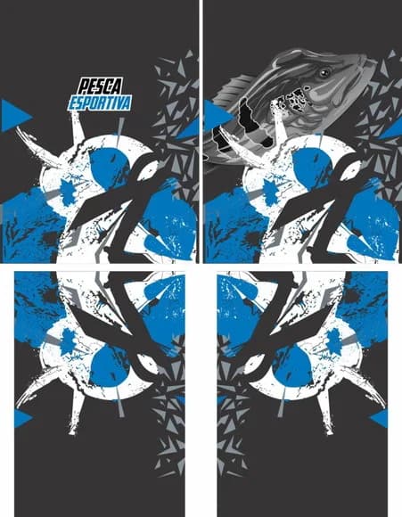 Arte Vetor Camisa Pesca-mod-0221