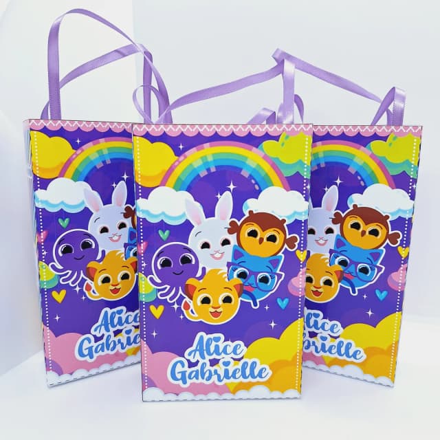 PEGUE E MONTE - Sacolinha Surpresa Personalizada BOLOFOFOS LILÁS