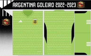 Vetores Camisa Argentina Goleiro 2022-2023