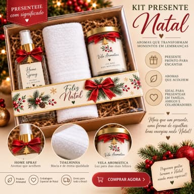 Kit  Ambiente  Presente de Natal Personalizado