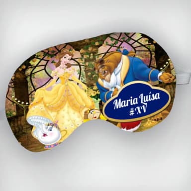 Mascara de Dormir personalizada da  Bela e a Fera