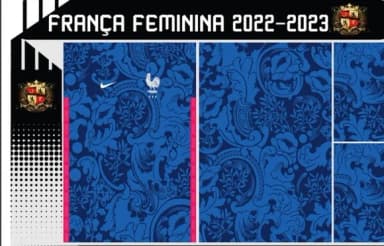 Vetor Da Camisa França Feminina 2022-2023