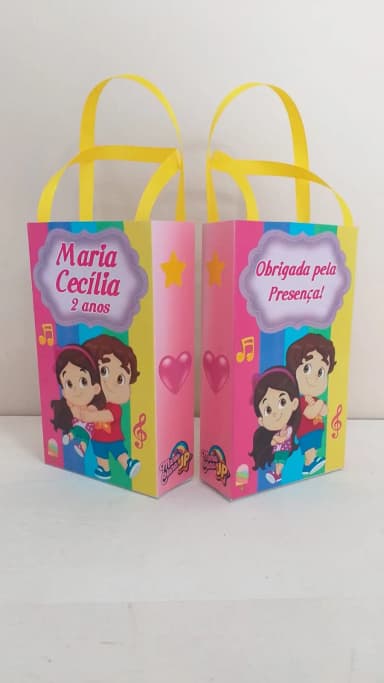 Sacolinhas Personalizadas Maria Clara e jp para Lembrancinhas